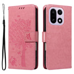 For OnePlus 15 5G Phone Case with Stand Cat Tree Pattern Leather Wallet Mobile Cover
