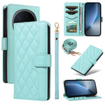 For Honor Magic8 5G Wallet Case Rhombus Leather Phone Cover with Strap