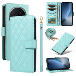 For Honor Magic8 Pro 5G Wallet Case Rhombus Leather Phone Cover with Strap