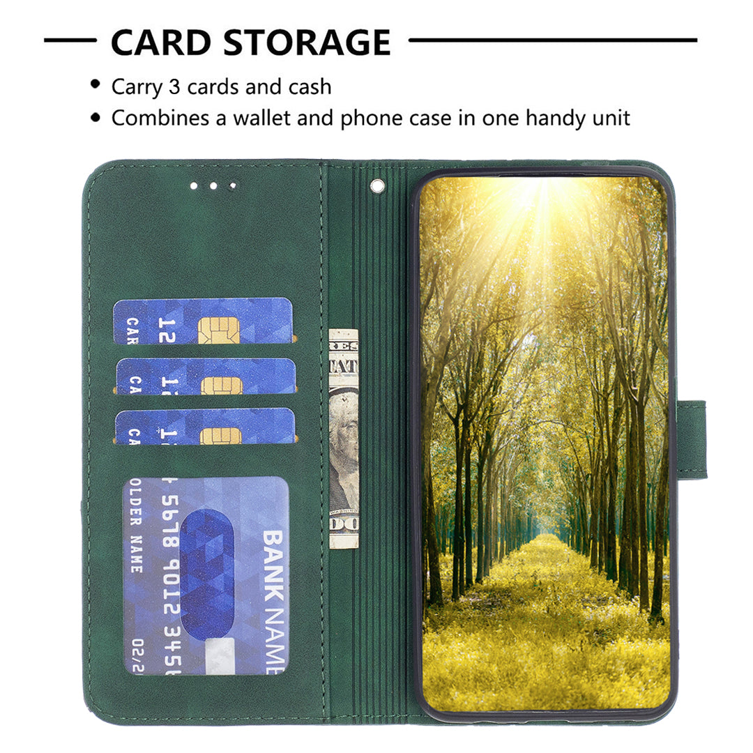 BINFEN COLOR For Xiaomi Redmi Note 15 Pro 5G (Global) Phone Case  Wallet Stand Geometry Imprinted Leather Cover