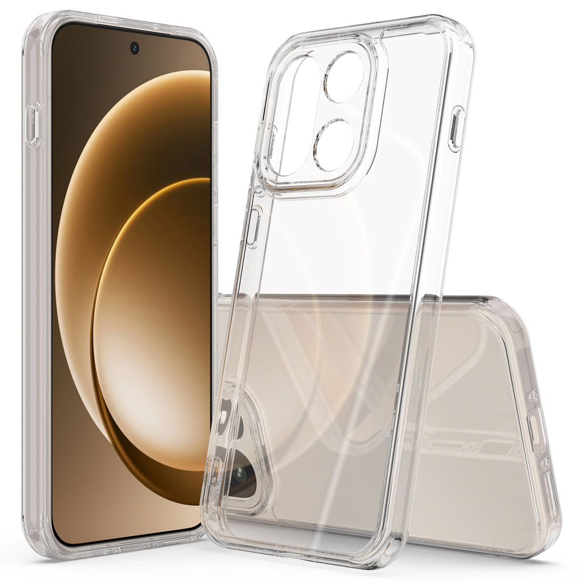 For OnePlus 15 5G Clear Phone Case TPU+Acrylic Shockproof Phone Back Cover