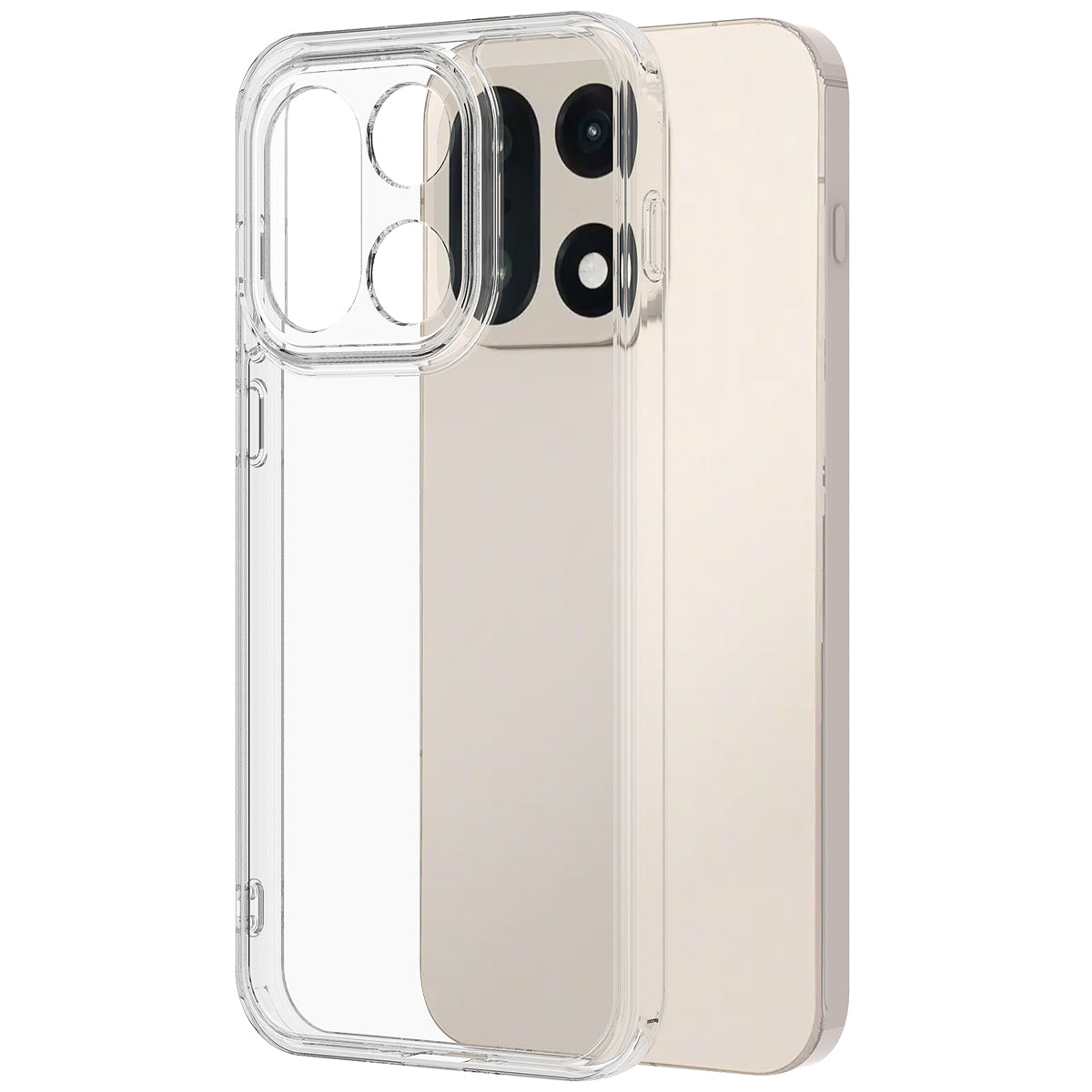 For OnePlus 15 5G Clear Phone Case TPU+Acrylic Shockproof Phone Back Cover