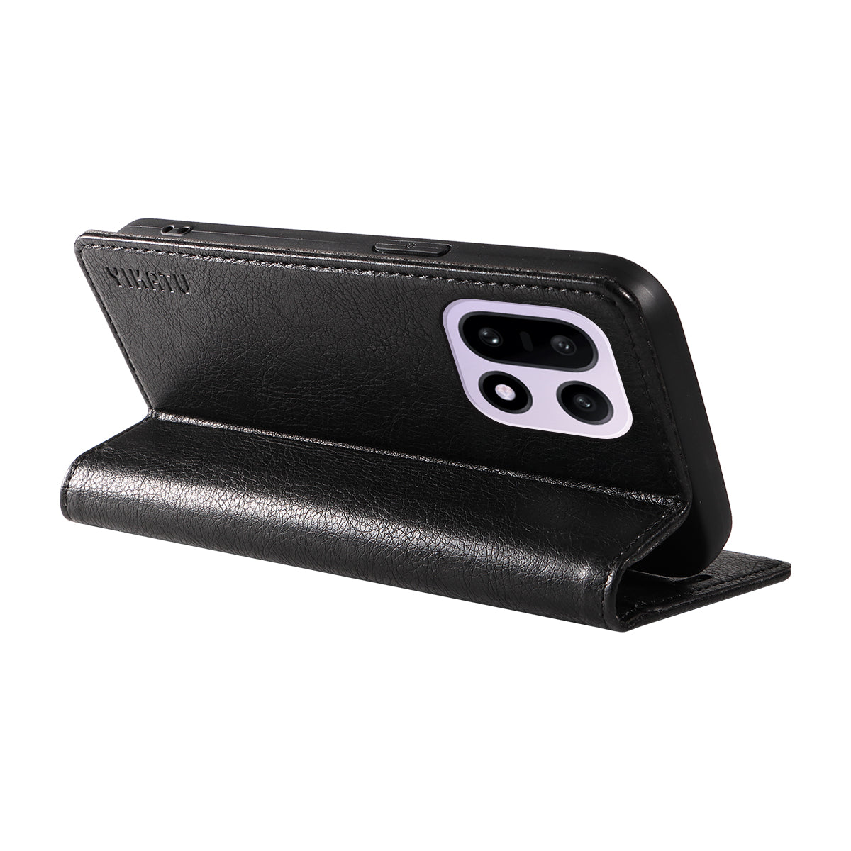 YIKATU För OnePlus 15 5G Plånboksfodral YK-006 Magnetisk Stängning Lädermobilfodral Litchitextur
