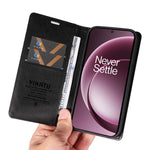 YIKATU För OnePlus 15 5G Plånboksfodral YK-006 Magnetisk Stängning Lädermobilfodral Litchitextur