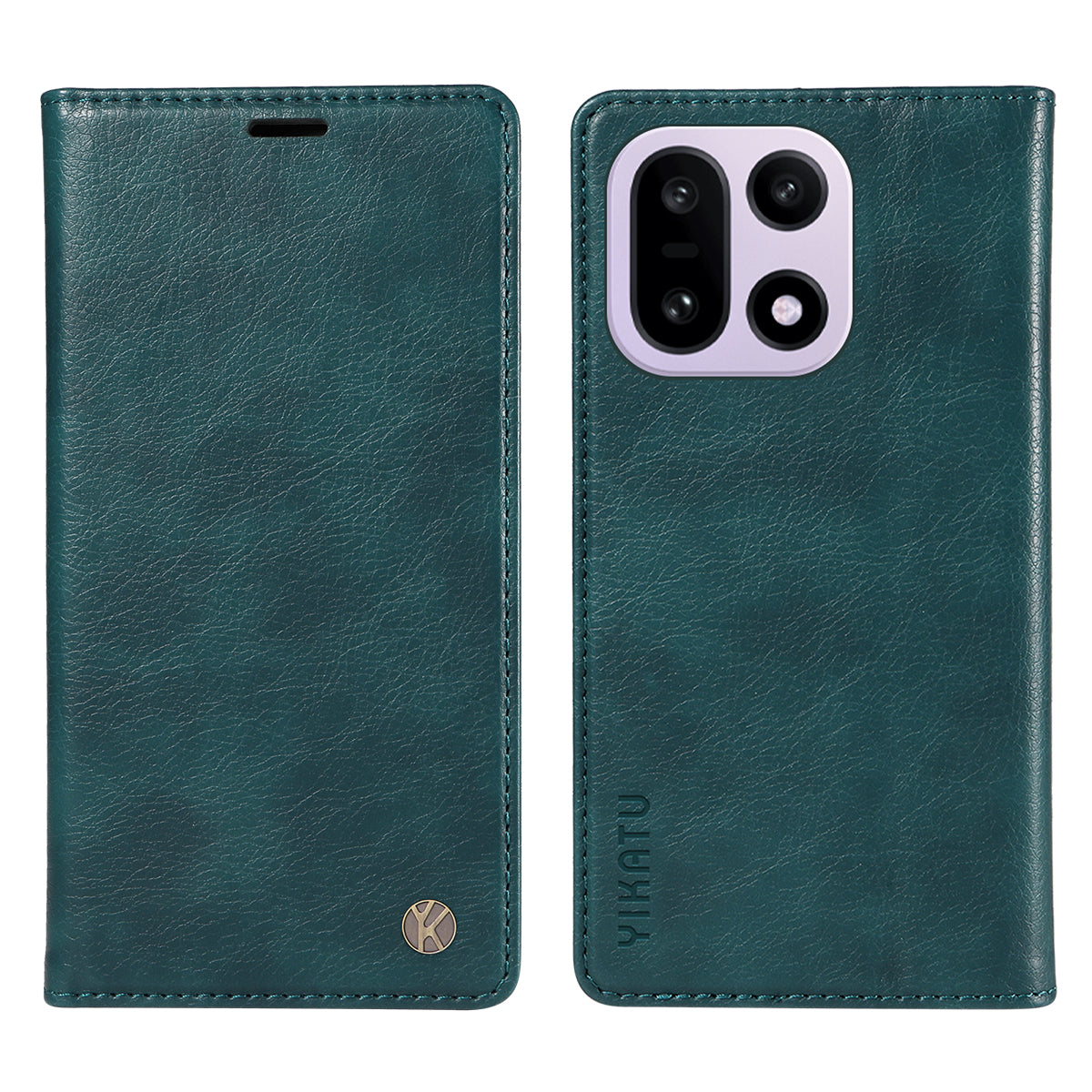 YIKATU För OnePlus 15 5G Plånboksfodral YK-006 Magnetisk Stängning Lädermobilfodral Litchitextur