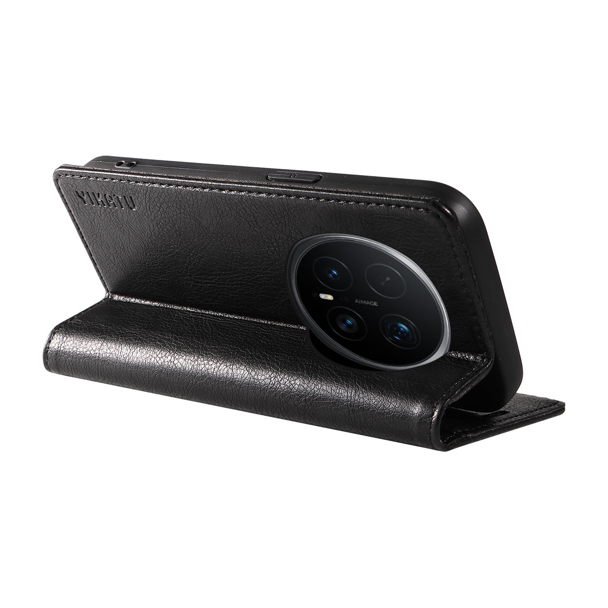 YIKATU For Honor Magic8 Pro 5G Wallet Case  YK-006 Magnetic Closure Leather Phone Cover Litchi Texture