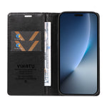 YIKATU For Honor Magic8 Pro 5G Wallet Case  YK-006 Magnetic Closure Leather Phone Cover Litchi Texture