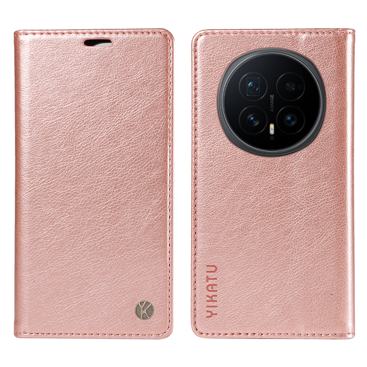 YIKATU For Honor Magic8 5G Wallet Case  YK-006 Magnetic Closure Leather Phone Cover Litchi Texture