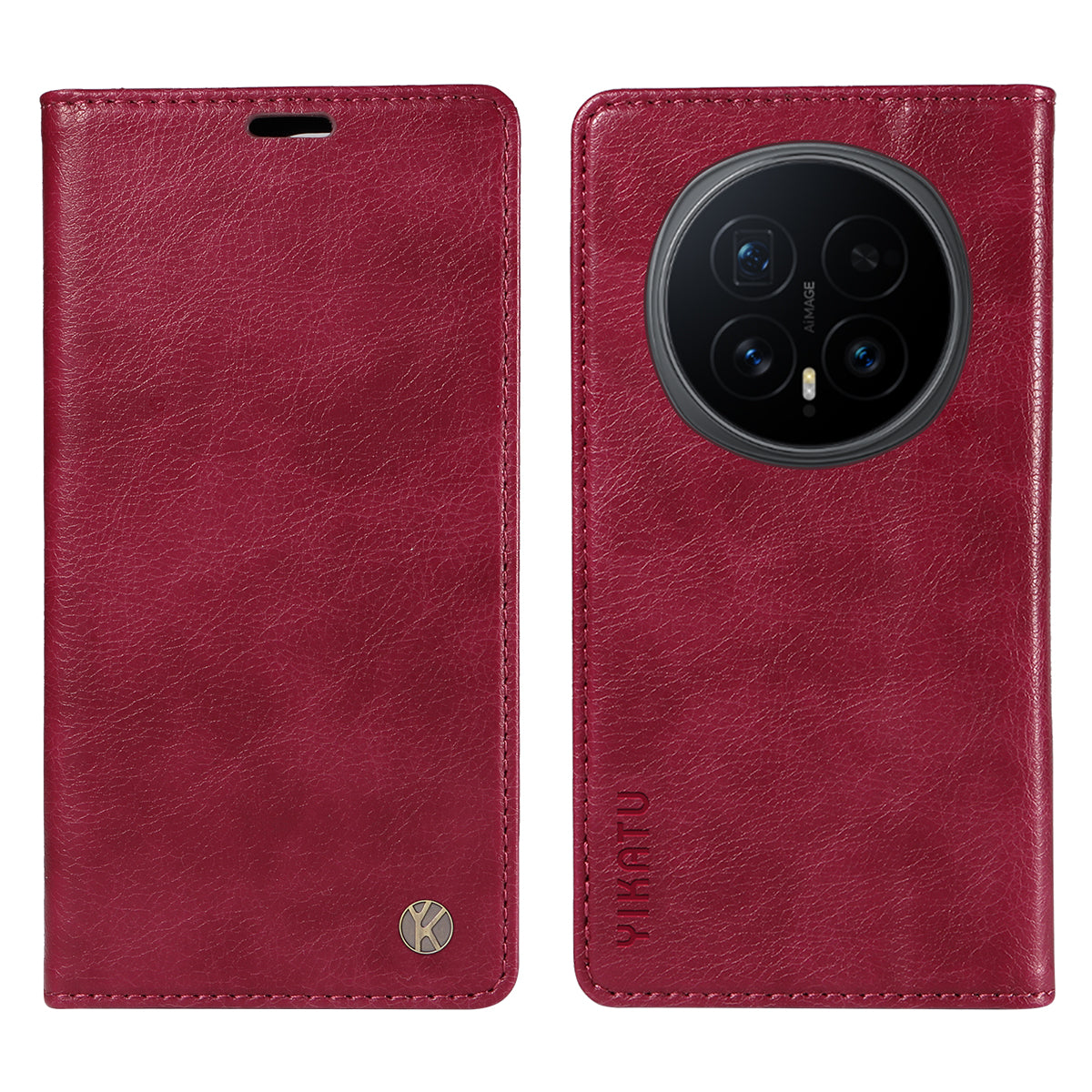 YIKATU For Honor Magic8 5G Wallet Case  YK-006 Magnetic Closure Leather Phone Cover Litchi Texture