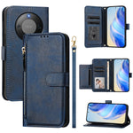 For Honor Magic8 Lite 5G / X9d 5G / X70 5G Case Zipper Pocket Multiple Card Slots Leather Phone Cover