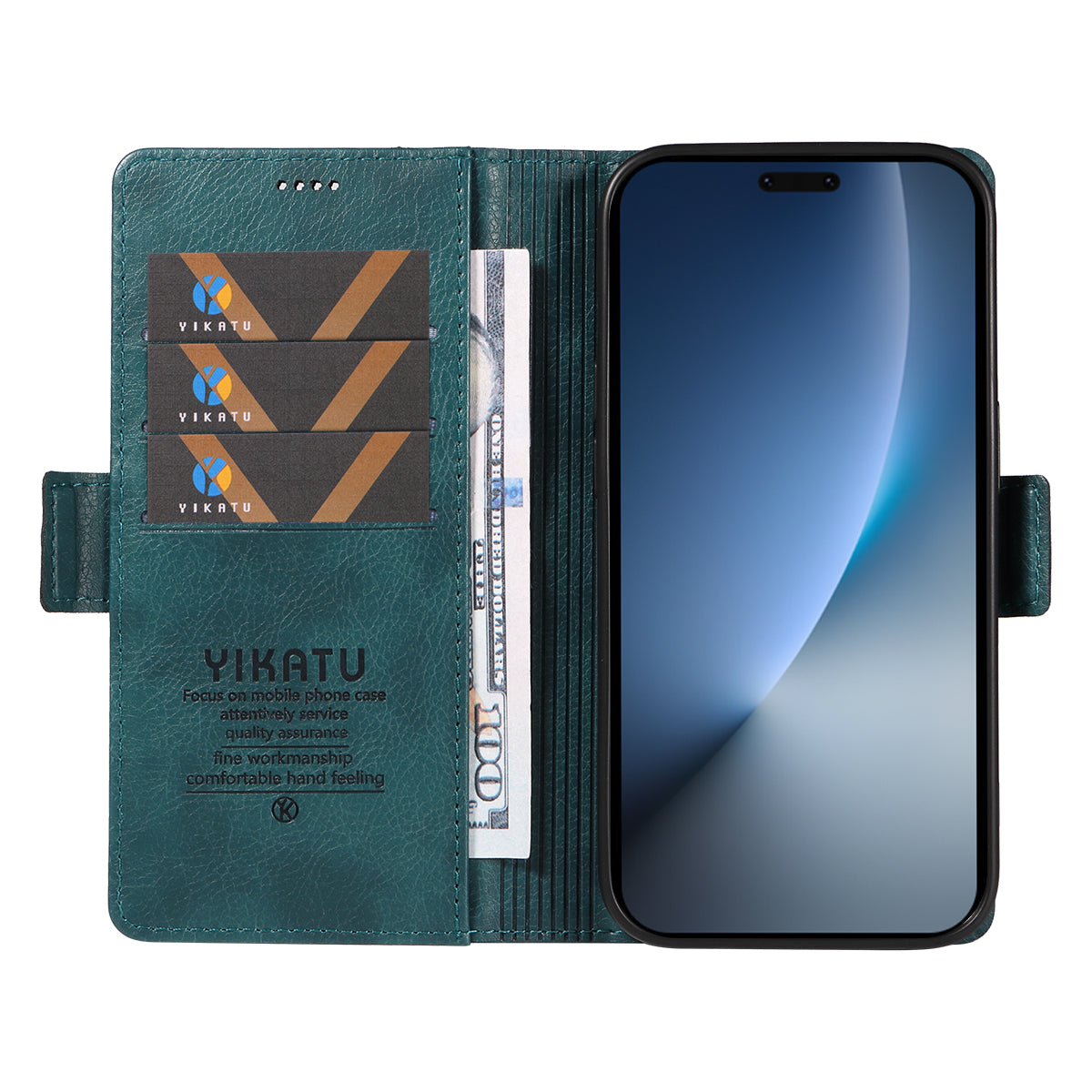 YIKATU For Honor Magic8 Pro 5G Case  YK-007 Litchi Texture PU Leather Wallet Phone Cover