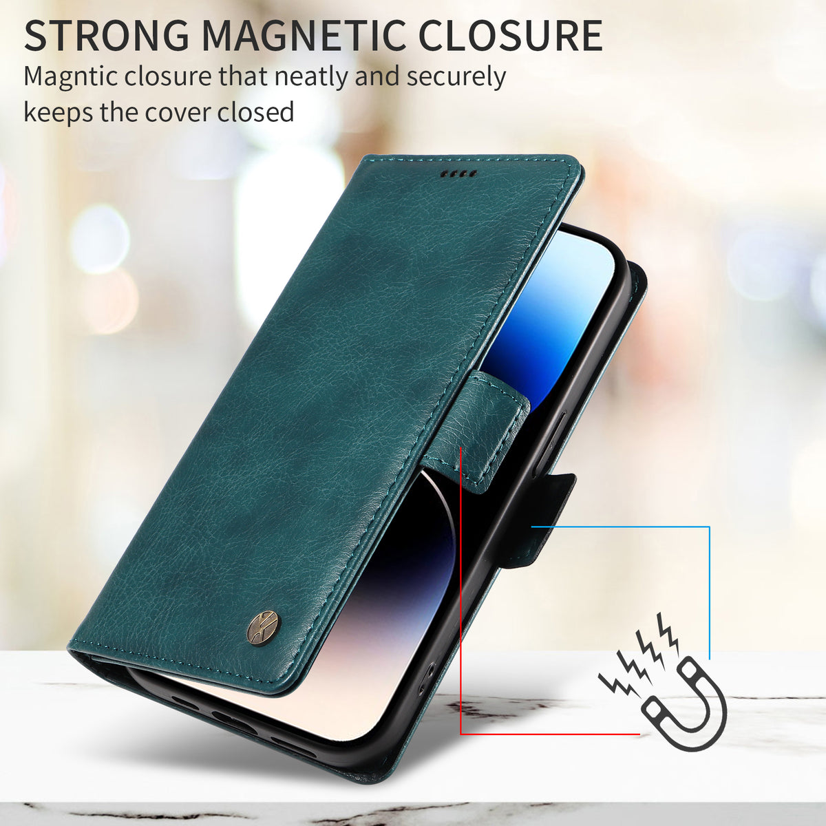 YIKATU For Honor Magic8 Pro 5G Case  YK-007 Litchi Texture PU Leather Wallet Phone Cover