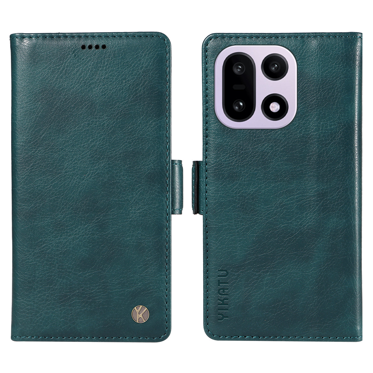 YIKATU För OnePlus 15 5G Skal YK-007 Litchi Texture PU Läder Plånboksfodral
