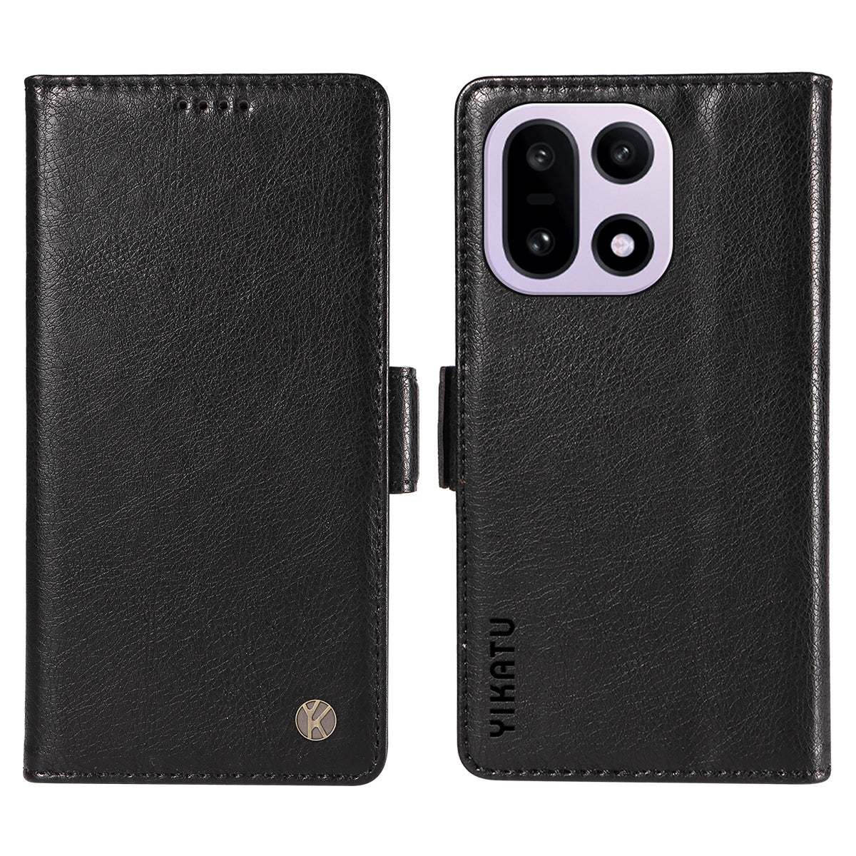 YIKATU För OnePlus 15 5G Skal YK-007 Litchi Texture PU Läder Plånboksfodral