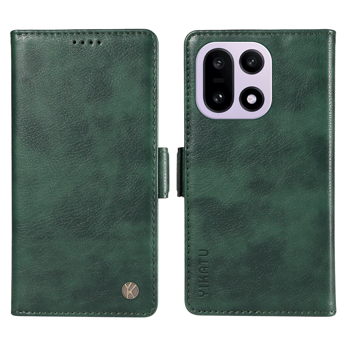 YIKATU För OnePlus 15 5G Skal YK-007 Litchi Texture PU Läder Plånboksfodral