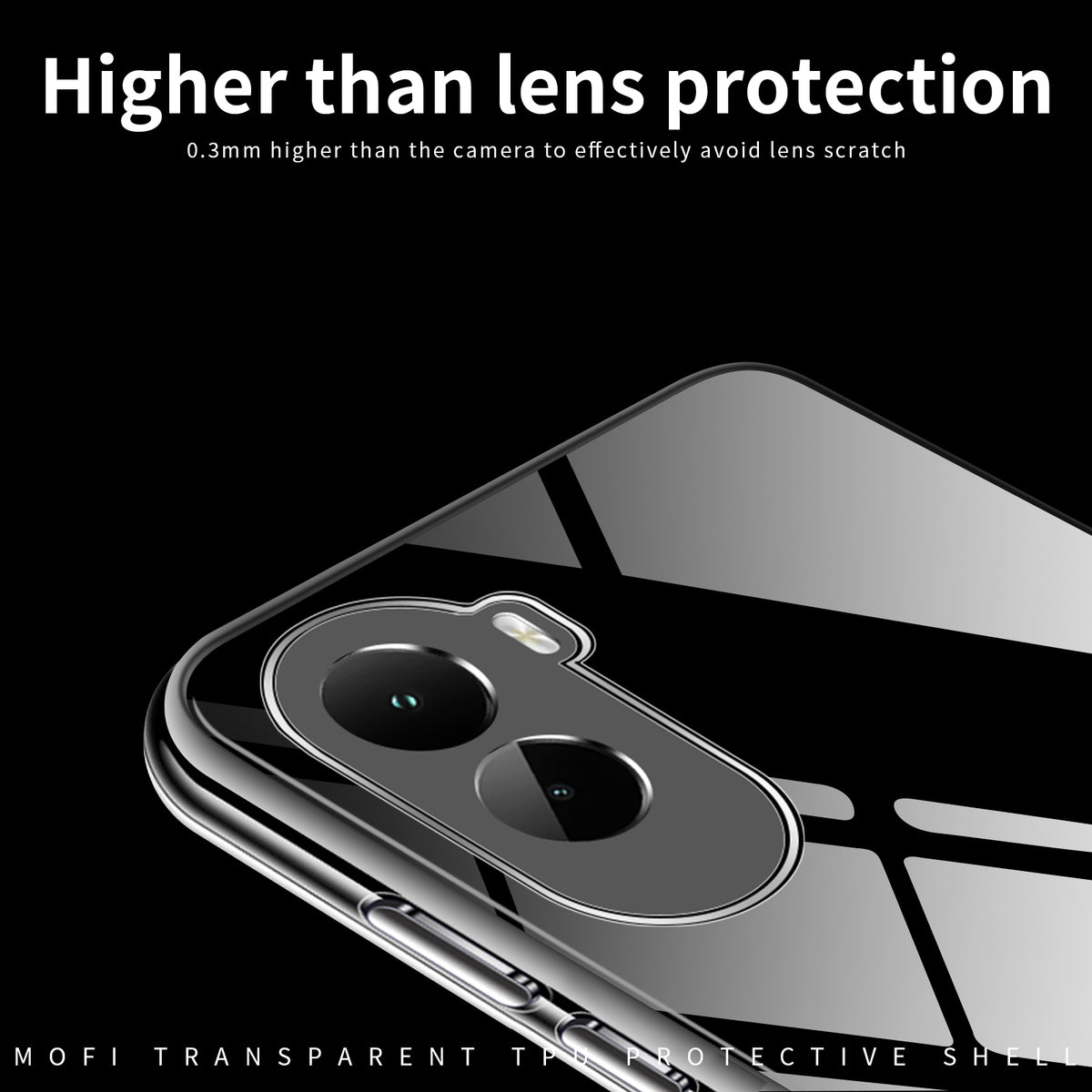 MOFI For Xiaomi Poco M7 Plus 5G / Xiaomi Poco M7 4G (EU) (171mm) Clear Phone Case  Ultra-Thin TPU Phone Back Cover