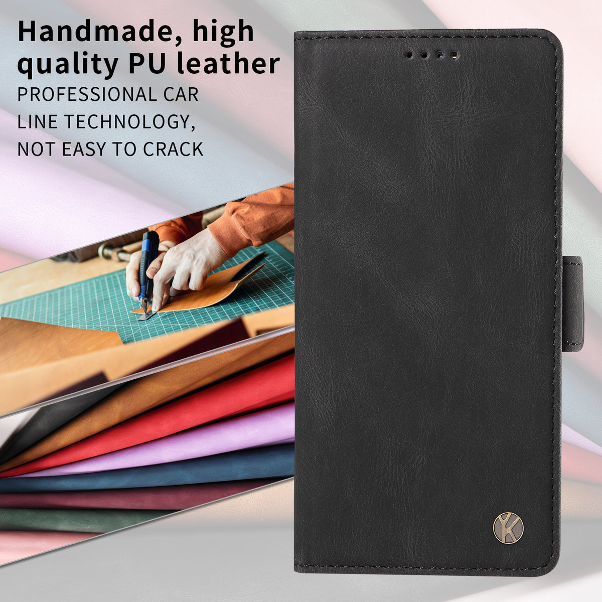 YIKATU For Honor Magic8 5G Leather Case  YK-005 Skin-touch Feeling Wallet Phone Cover