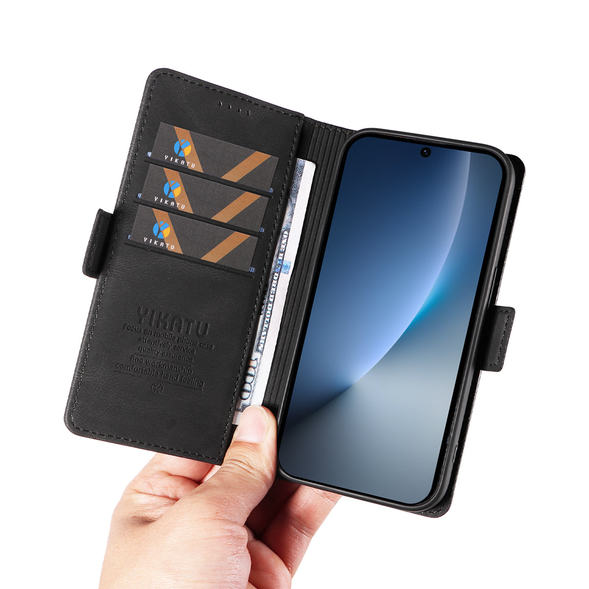 YIKATU For Honor Magic8 5G Leather Case  YK-005 Skin-touch Feeling Wallet Phone Cover