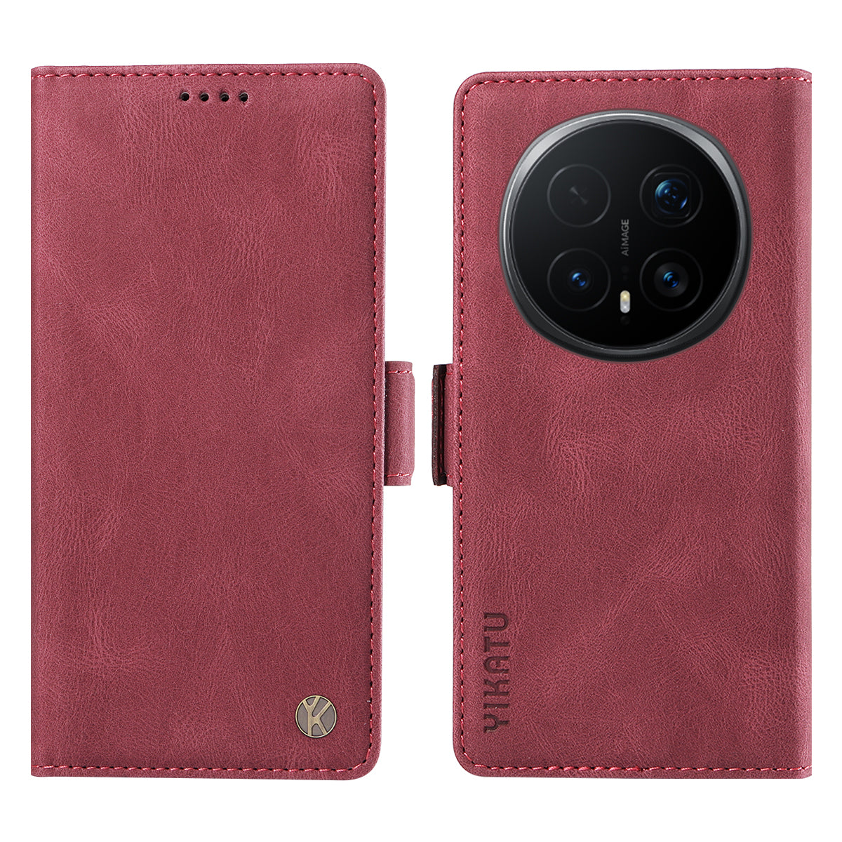 YIKATU For Honor Magic8 Pro 5G Leather Case  YK-005 Skin-touch Feeling Wallet Phone Cover
