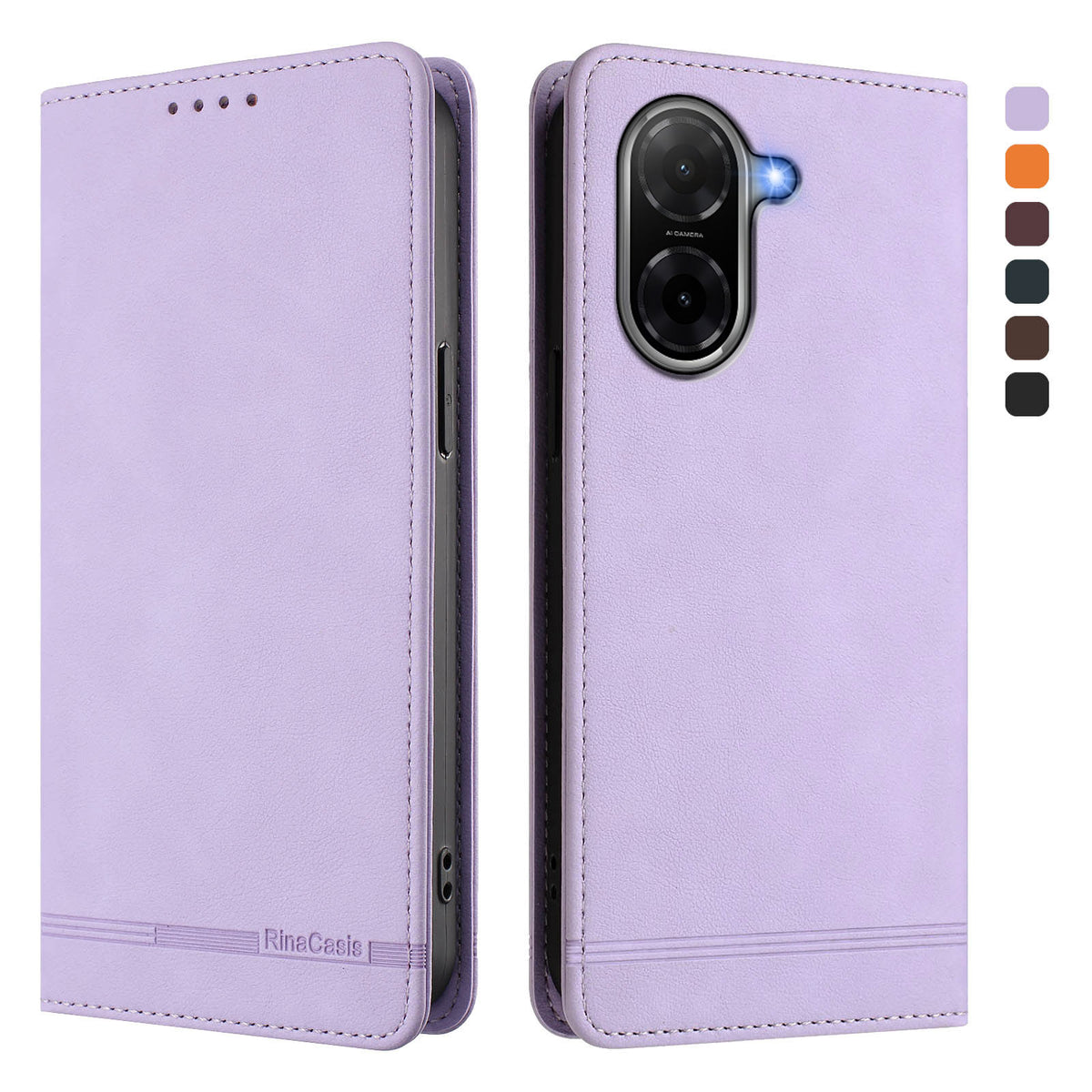 For Xiaomi Redmi A5 NFC (EU) (173.45mm) Case RINACASIS RC23 RFID Blocking Wallet Stand PU Leather Phone Cover
