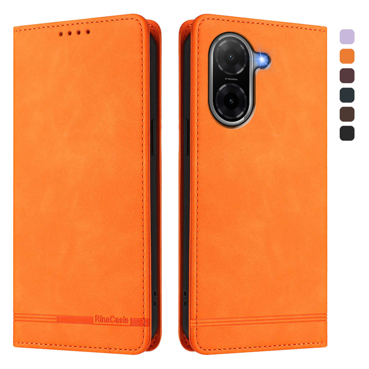 For Xiaomi Redmi A5 NFC (EU) (173.45mm) Case RINACASIS RC23 RFID Blocking Wallet Stand PU Leather Phone Cover