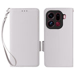 For Oppo Find X9 Pro 5G Case Litchi Texture Wallet Leather Phone Cover with Wrist Strap
