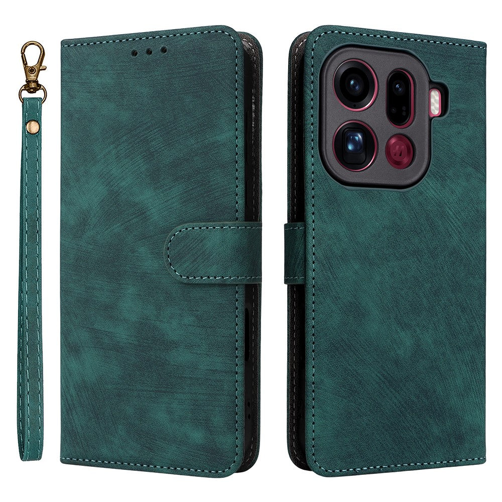 For Oppo Find X9 Pro 5G Case Wallet RFID Blocking PU Leather Phone Cover Stand with Strap