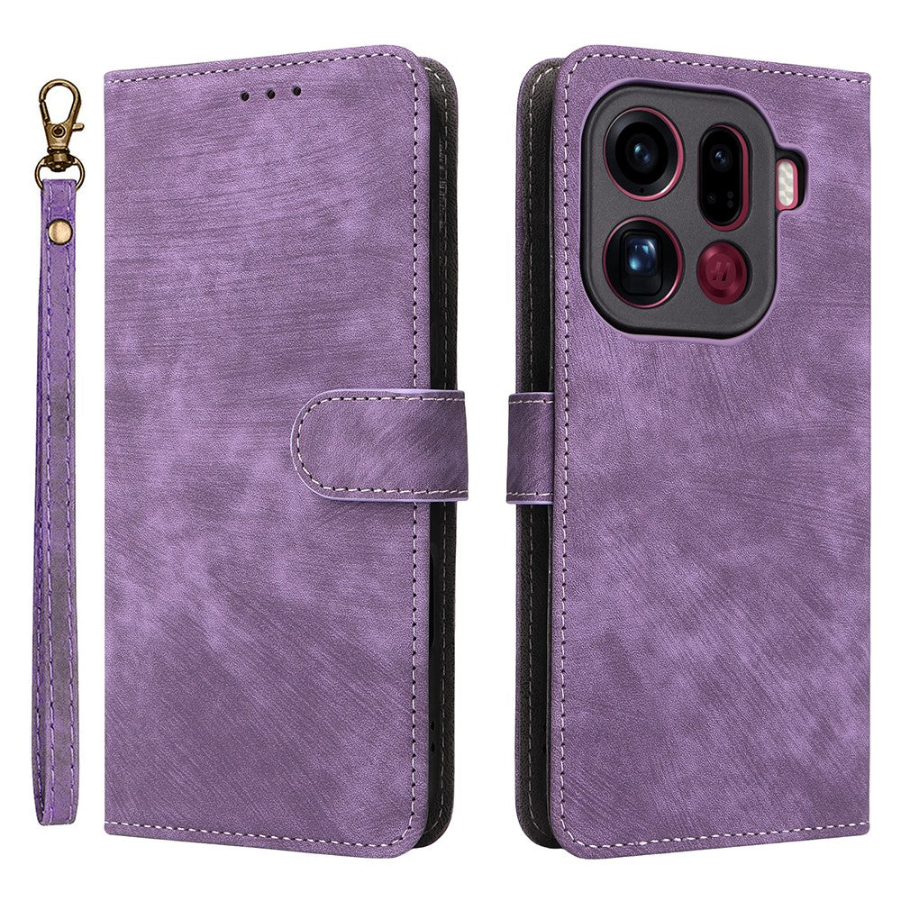 For Oppo Find X9 Pro 5G Case Wallet RFID Blocking PU Leather Phone Cover Stand with Strap