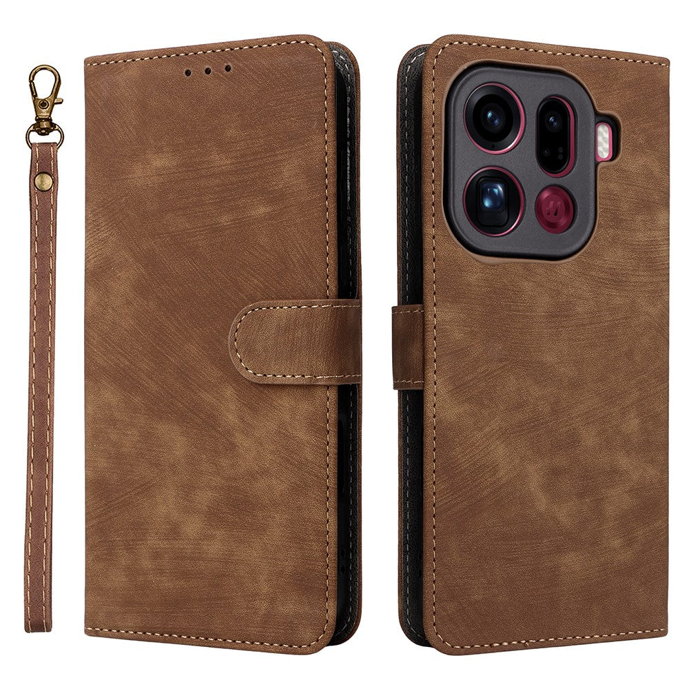For Oppo Find X9 Pro 5G Case Wallet RFID Blocking PU Leather Phone Cover Stand with Strap