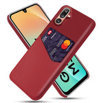 For Samsung Galaxy M36 5G Case PU Leather Cloth Texture Hard PC Phone Cover with Card Holder