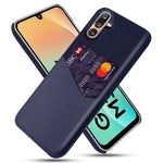 For Samsung Galaxy M36 5G Case PU Leather Cloth Texture Hard PC Phone Cover with Card Holder