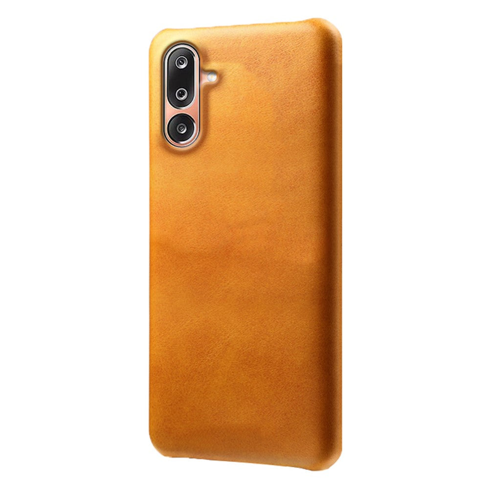 For Samsung Galaxy M36 5G Case Calf Texture PU Leather Hard PC Protective Phone Cover