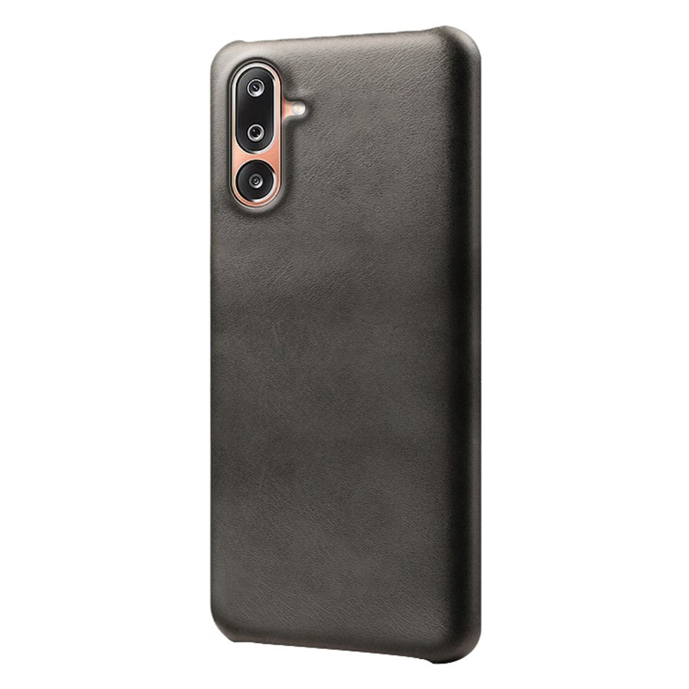 For Samsung Galaxy M36 5G Case Calf Texture PU Leather Hard PC Protective Phone Cover