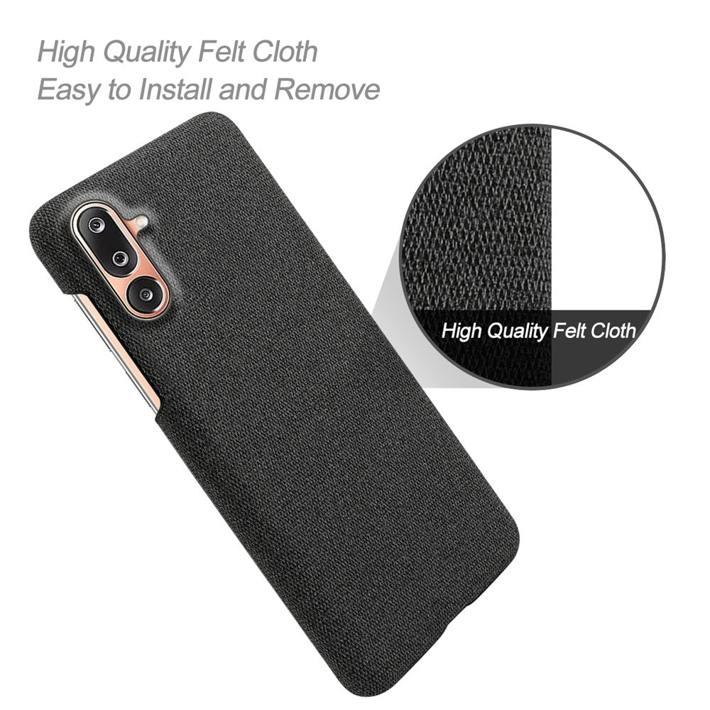 Til Samsung Galaxy M36 5G Telefoncover Stoftekstur Anti-ridse Beskyttende PC Bagcover