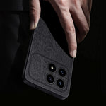 For Xiaomi Redmi K90 5G / Poco F8 Pro 5G Case Wood Texture PU Leather Coated PC TPU Phone Cover