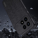 For Xiaomi Redmi K90 5G / Poco F8 Pro 5G Case Wood Texture PU Leather Coated PC TPU Phone Cover