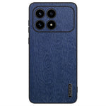 For Xiaomi Redmi K90 5G / Poco F8 Pro 5G Case Wood Texture PU Leather Coated PC TPU Phone Cover
