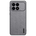For Xiaomi Redmi K90 5G / Poco F8 Pro 5G Case Wood Texture PU Leather Coated PC TPU Phone Cover