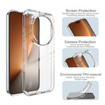 IMAK UX-10 Series For Honor Magic8 Pro 5G Clear Phone Case Soft TPU Mobile Back Cover