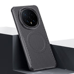 For Honor Magic8 5G Magnetic Case Carbon Fiber PU + PC + Silicone Protective Cover