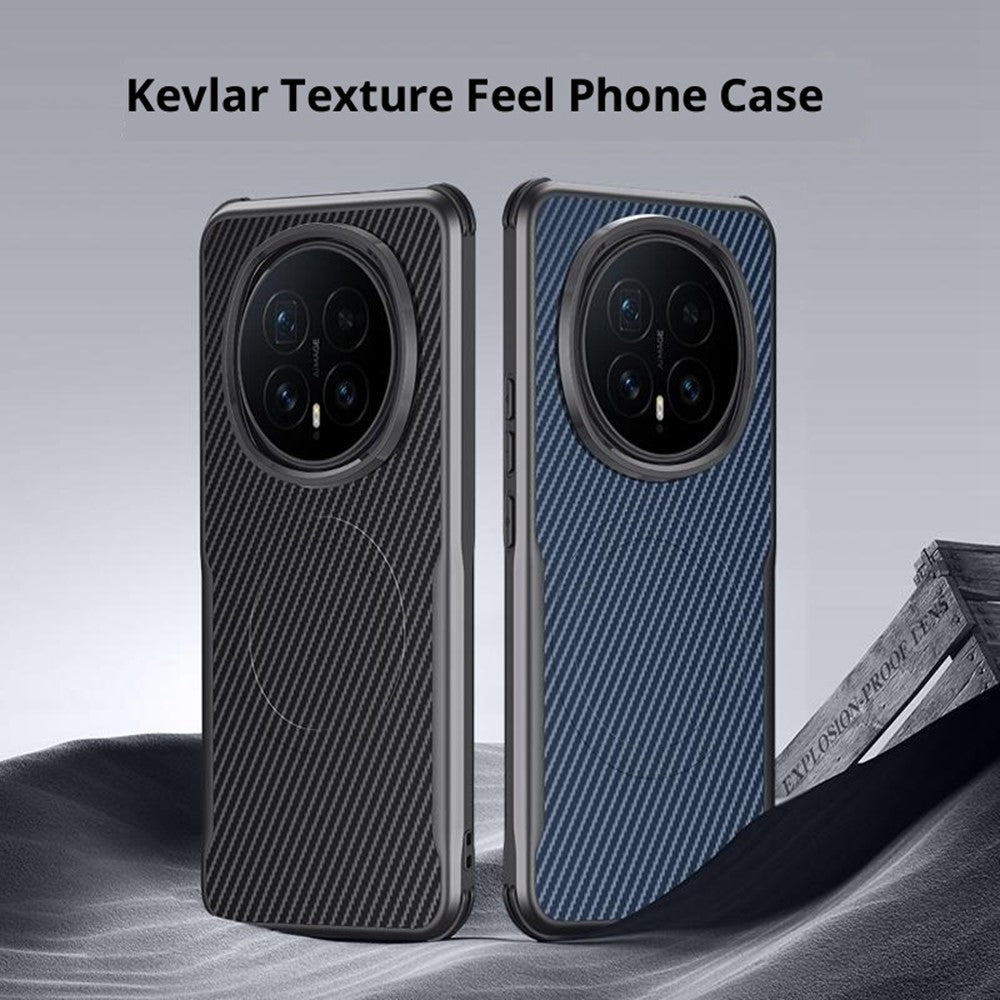 For Honor Magic8 5G Magnetic Case Carbon Fiber PU + PC + Silicone Protective Cover