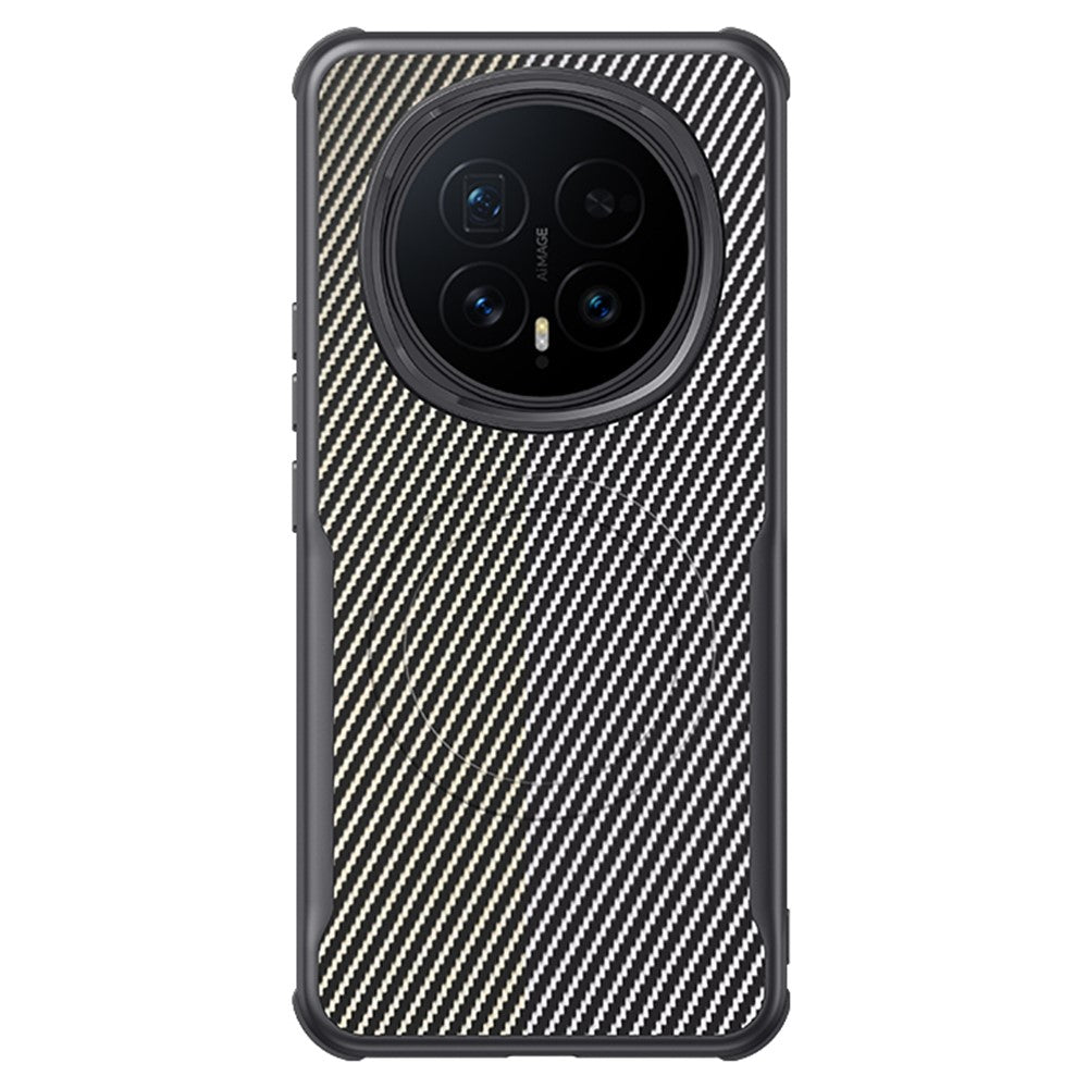 For Honor Magic8 5G Magnetic Case Carbon Fiber PU + PC + Silicone Protective Cover
