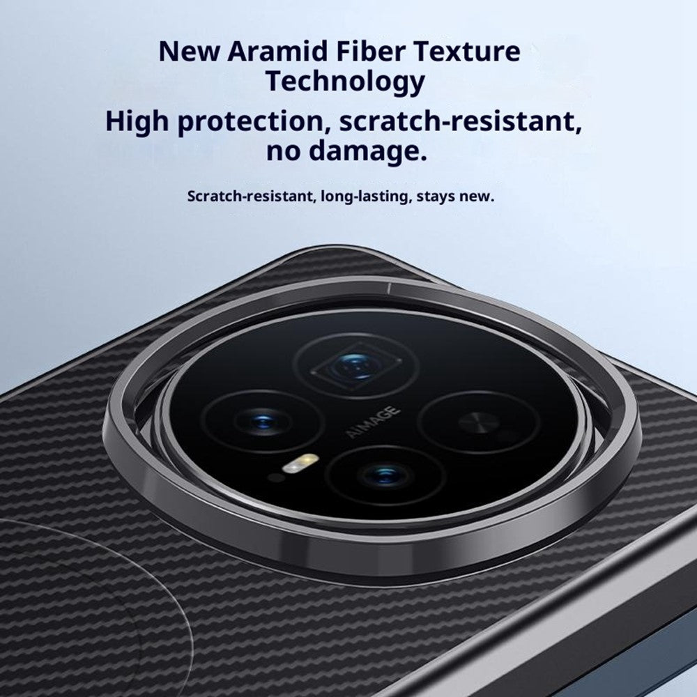 For Honor Magic8 Pro 5G Magnetic Case Carbon Fiber PU + PC + Silicone Protective Cover