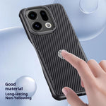 For Oppo Find X9 5G Magnetic Case Carbon Fiber PU + PC + Silicone Protective Cover