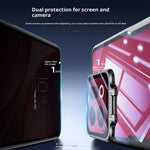 For Oppo Find X9 5G Case PC + TPU Clear Phone Shell with Glass Lens Cover Kickstand