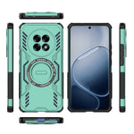 For Oppo F31 Pro+ 5G Magnetic Case Butterfly Armor Hollow Heat Dissipation PC + TPU Phone Cover