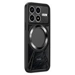 For Xiaomi Redmi K90 5G / Poco F8 Pro 5G Magnetic Case Hollow Heat Dissipation Silicone + PC + Metal Bumper Phone Cover