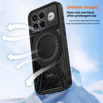 For Xiaomi Redmi K90 5G / Poco F8 Pro 5G Magnetic Case Hollow Heat Dissipation Silicone + PC + Metal Bumper Phone Cover