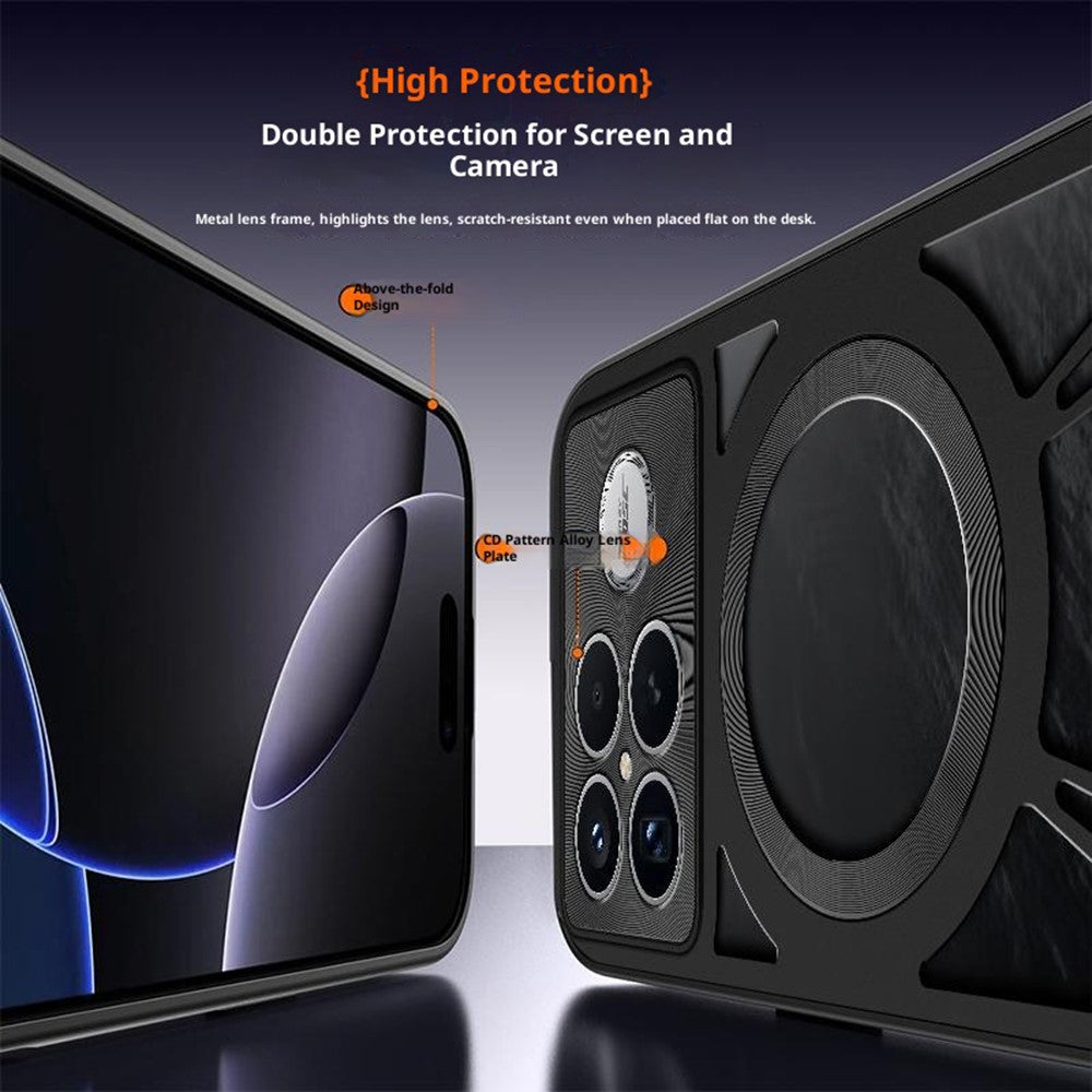 For Xiaomi Redmi K90 5G / Poco F8 Pro 5G Magnetic Case Hollow Heat Dissipation Silicone + PC + Metal Bumper Phone Cover