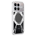 For Xiaomi Redmi K90 5G / Poco F8 Pro 5G Magnetic Case Hollow Heat Dissipation Silicone + PC + Metal Bumper Phone Cover